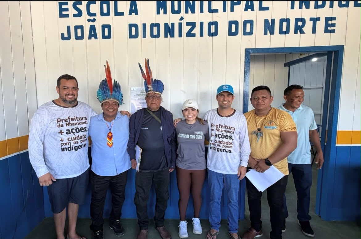 Prefeitura de Nhamundá realiza inauguração de escola, entrega de sistemas Salta-Z e visitas às aldeias indígenas
